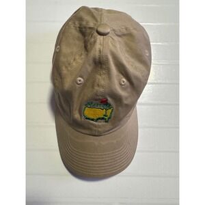 Masters Golf Tournament Hat American Needle Tan Khaki Adjustable Dad Cap Mens